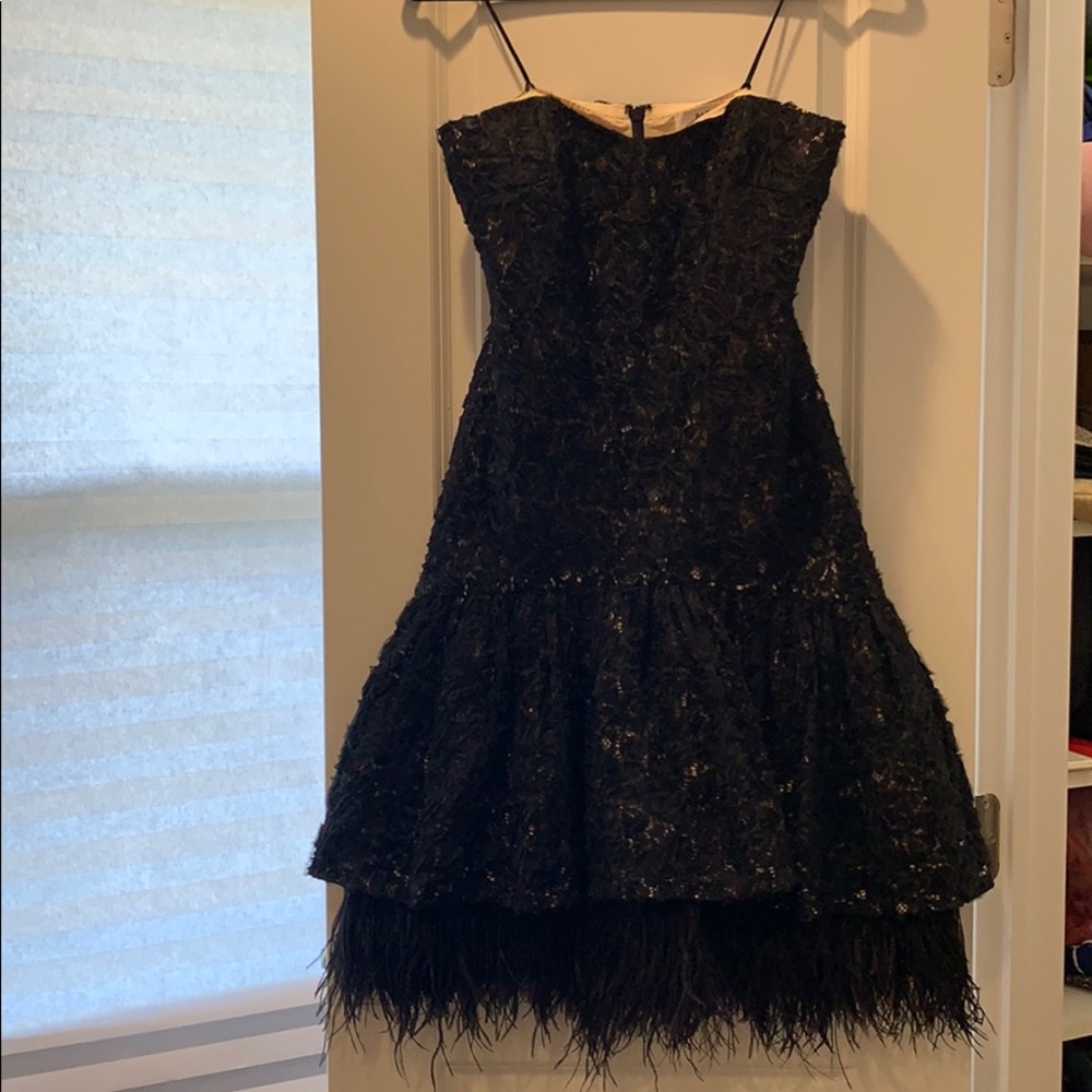 Badgley Mischka cocktail dress in black size 4 - Picture 4 of 16